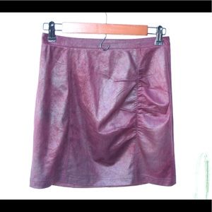 Free People Faux Leather Mini Skirt 🌵0